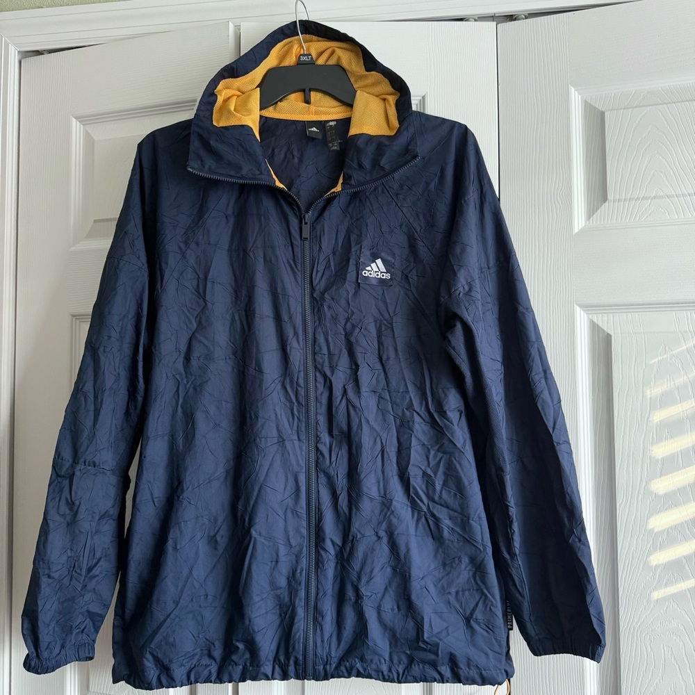 Adidas Primeblue Jacket Men's Lightweight Full Zip